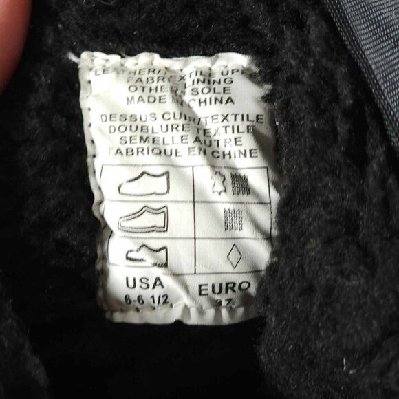 Pajar Women's US 6-6,5 Black Waterproof Lace Up Grip Insulated Tall Snow Boots - Picture 13 of 13